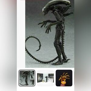 New Alien Xenomorph 6" Action Figure w/Facehugger - Halloween Toy +Collectible